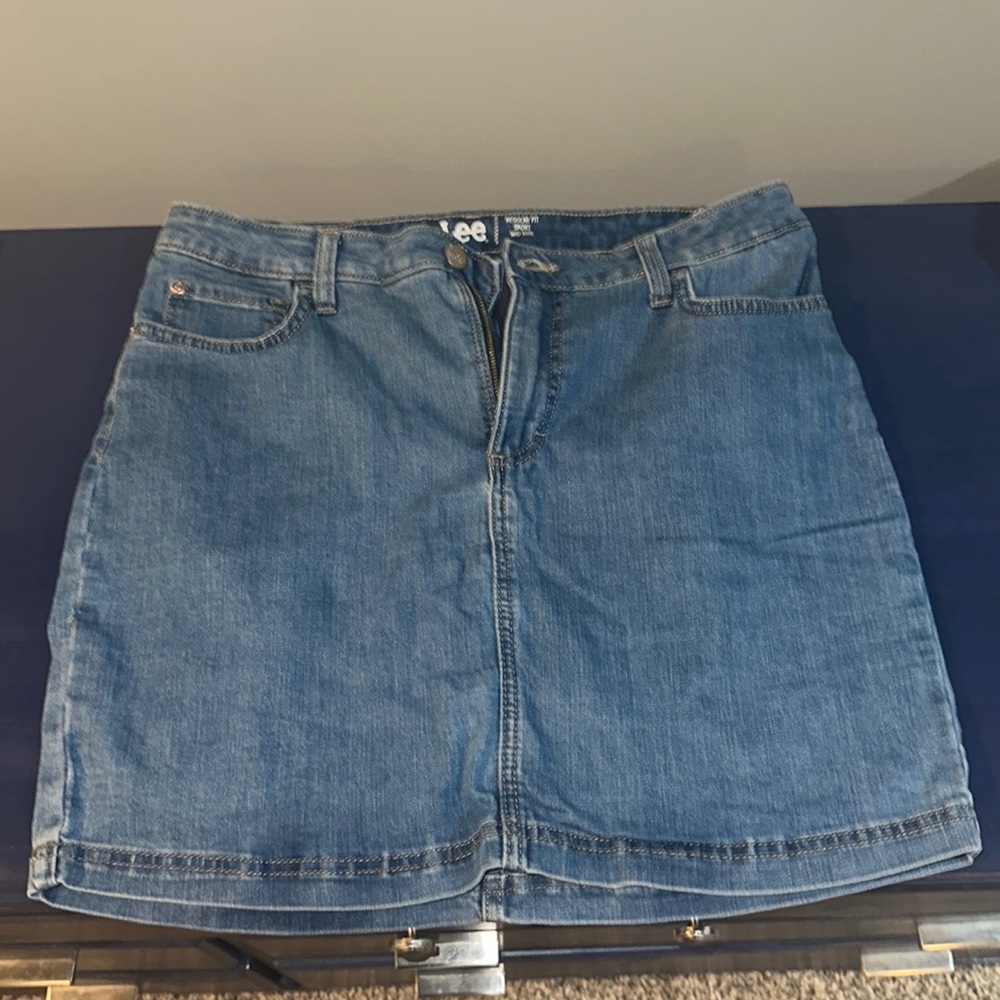 Lee Denim Skort- built on spandex shorts!